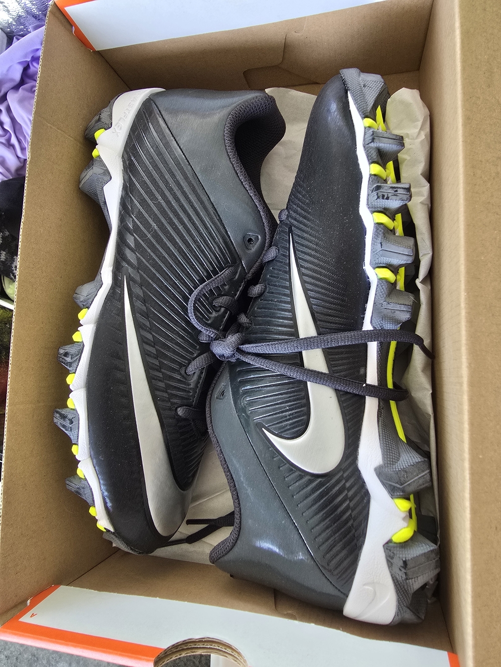Nike Men's Vapor Shark 2 Gray Soccer Cleats